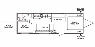 2009 KZ MXT 26 floorplan