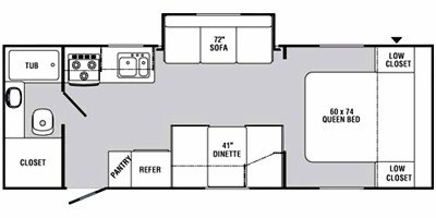 2009 R-Vision Trail-Sport TS25S floorplan