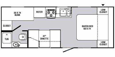 2009 R-Vision Trail-Sport TS24BH floorplan