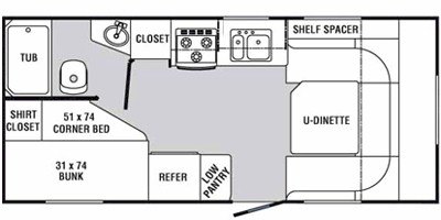 2009 R-Vision Trail-Sport TS21RBH floorplan