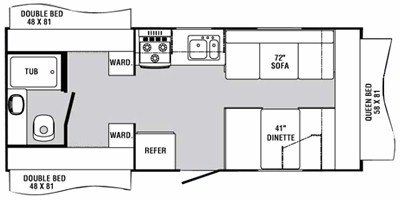 2009 R-Vision Trail-Sport TSE233 floorplan