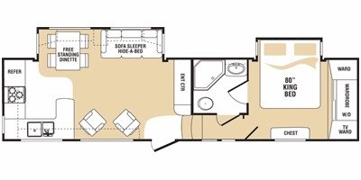 2009 Keystone Challenger 32RKS floorplan