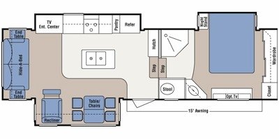 2009 KZ Montego Bay 321KM floorplan