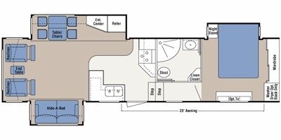 2009 KZ Montego Bay 35SBM floorplan