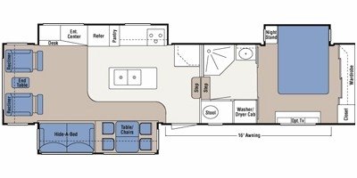 2009 KZ Montego Bay 36IKM floorplan