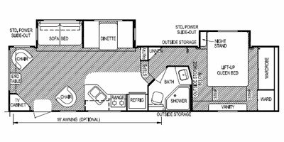 2009 Skyline Weekender Aluma-Bond 3055B floorplan