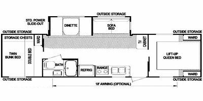 2009 Skyline Weekender XL 291 floorplan