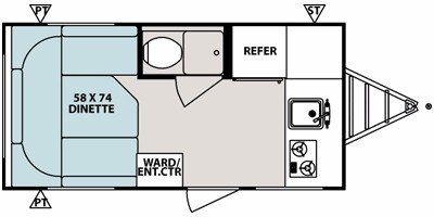 2009 Forest River r-pod RP-151 floorplan