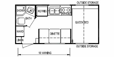 2009 Skyline Weekender Ultra-Lite 189 West Coast floorplan