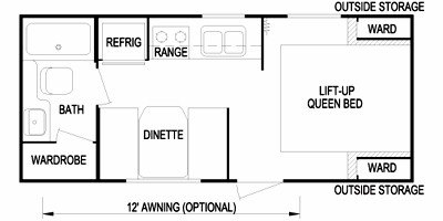 2009 Skyline Weekender Joey 193 floorplan