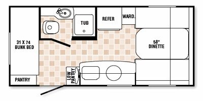 2009 R-Vision Nano 17-BH floorplan