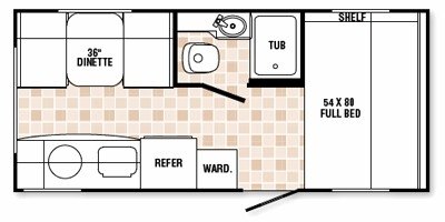 2009 R-Vision Nano 18-RK floorplan