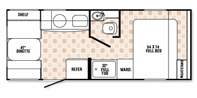 2009 R-Vision Nano 20-RD floorplan