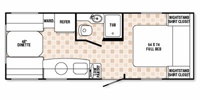 2009 R-Vision Nano 21-QB floorplan