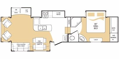 2009 Keystone Everest 344J floorplan