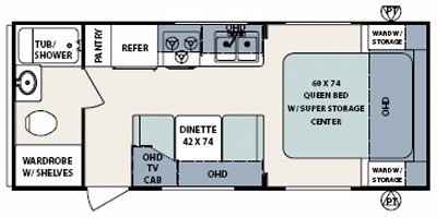 2009 Forest River Surveyor SV-230 floorplan