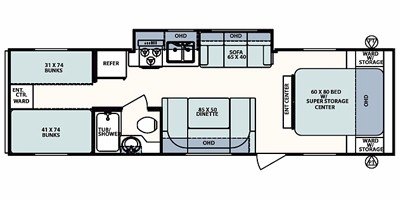 2009 Forest River Surveyor SV-294 floorplan