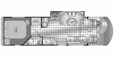 2009 Damon Motor Coach Avanti 3106 floorplan