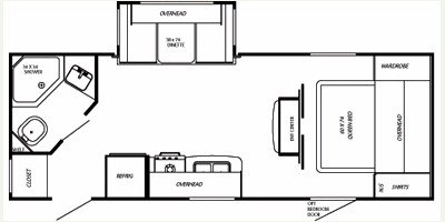 2009 Gulf Stream Gulf Breeze 23 SLB floorplan