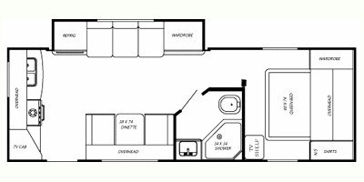 2009 Gulf Stream Gulf Breeze 26 RKS floorplan