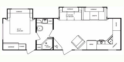 2009 Gulf Stream StreamLite 30 FKR floorplan