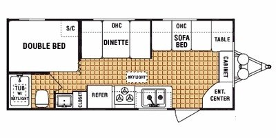 2009 Dutchmen Lite 18F floorplan