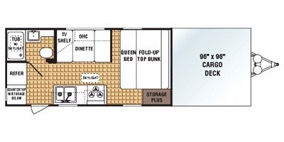 2009 Dutchmen Lite 16DXRV Crossover floorplan