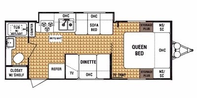 2009 Dutchmen GS Lite 25C floorplan