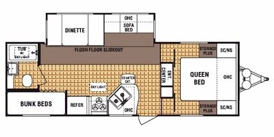 2009 Dutchmen DSL 26B floorplan