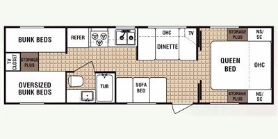 2009 Dutchmen Sport 29Q floorplan