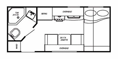 2009 Gulf Stream Fire Fly 18FBR floorplan