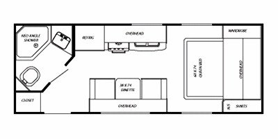 2009 Gulf Stream Fire Fly 20FSE floorplan