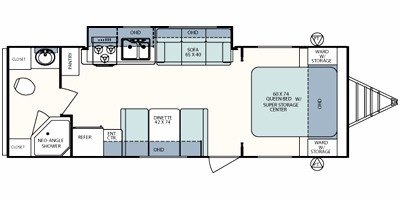 2009 Forest River Surveyor SP-275 floorplan