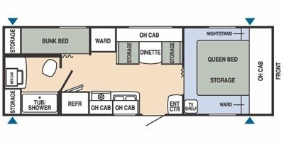 2009 Starcraft Star Stream® SS24BH floorplan