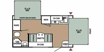 2009 Starcraft Travel Star® 18SB floorplan