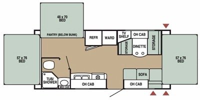 2009 Starcraft Travel Star® 21SB floorplan