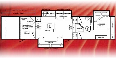 2009 KZ Inferno 4012SL floorplan