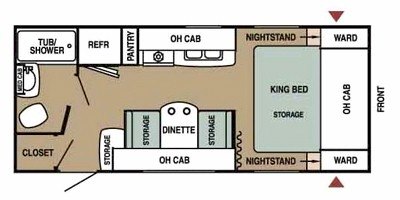 2009 Starcraft Travel Star® XLT 22KB floorplan