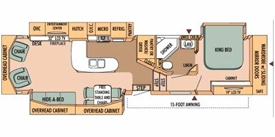 2009 Starcraft Lexion® 36RLTS floorplan