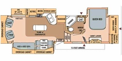 2009 Starcraft Lexion® 34IKTS floorplan