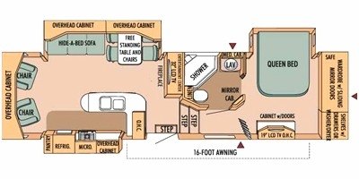 2009 Starcraft Lexion® 32RLTS floorplan