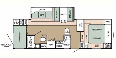 2009 Starcraft Homestead® 250RBSS floorplan