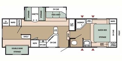 2009 Starcraft Homestead® 280BHSS floorplan