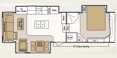 2009 KZ Escalade 32 IK floorplan