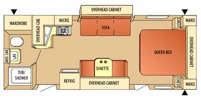 2009 Starcraft Autumn Ridge 231QBS floorplan