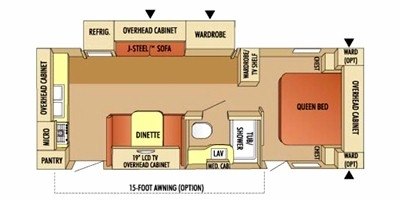 2009 Starcraft Autumn Ridge SE 264RKS floorplan