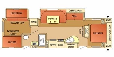 2009 Starcraft Autumn Ridge SE 324BHDS floorplan