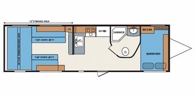 2009 KZ Inferno SST FSL29 floorplan