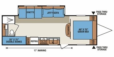 2009 KZ Sportsmen 280BH floorplan