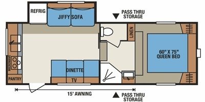 2009 KZ Sportsmen 235RK floorplan